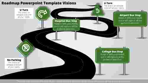 roadmap powerpoint template-Roadmap Powerpoint Template Visions